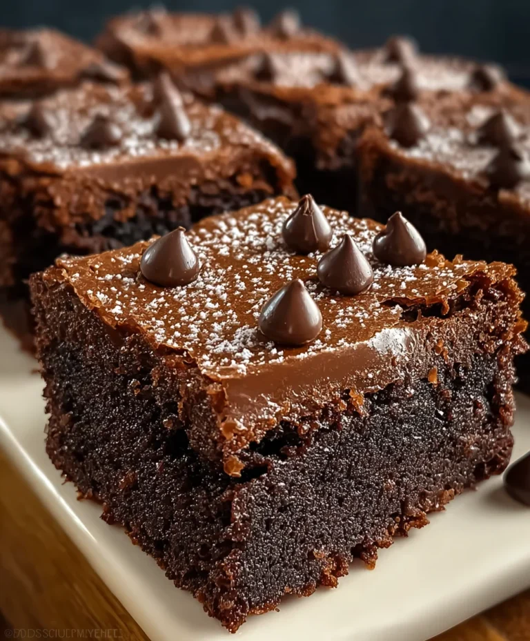 Easy Rich Chocolate Brownie Squares Recipe