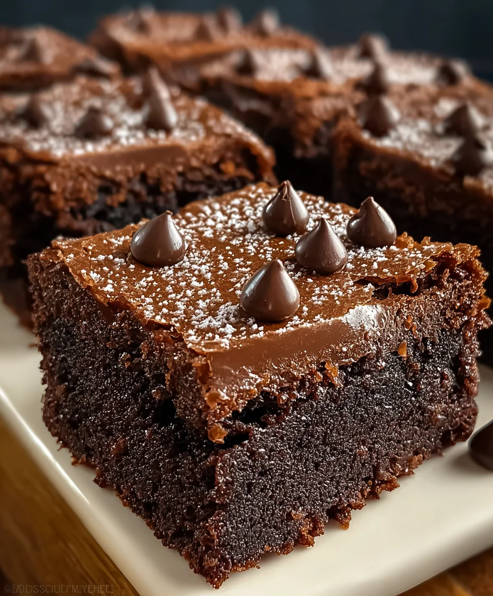 Easy Rich Chocolate Brownie Squares Recipe
