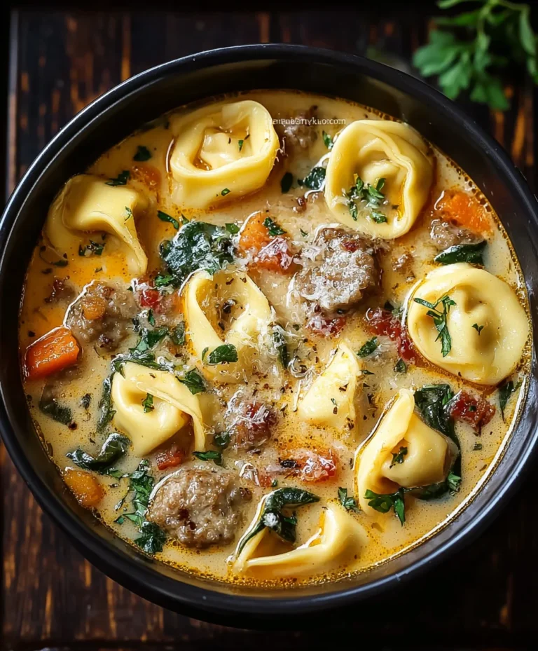 Hearty Beef Tortellini Soup-Easy Comfort Food