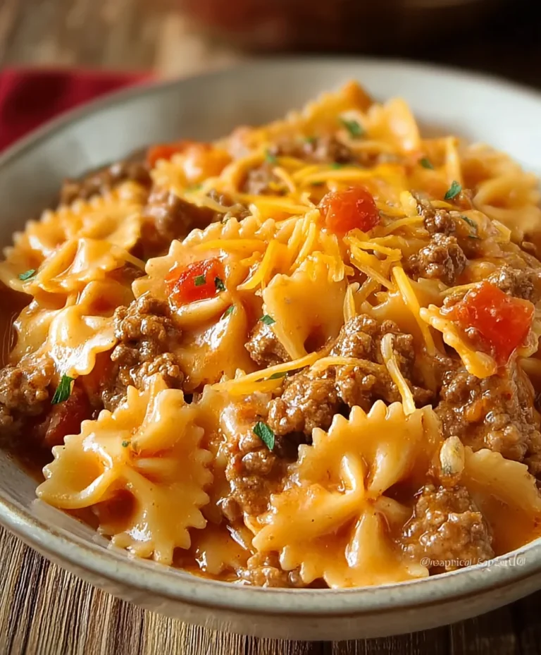 Easy Velveeta Beef Pasta Bake Recipe