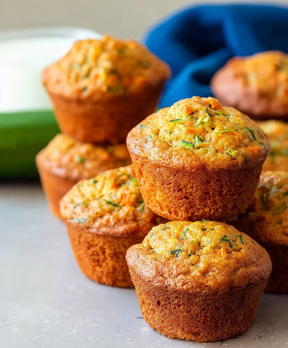 Carrot Zucchini Mini Muffins Delicious & Easy Recipe