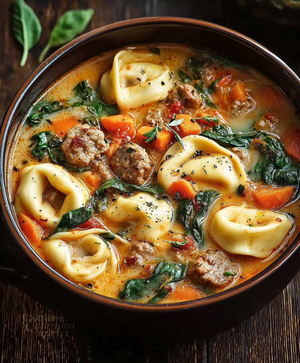 Hearty Beef Tortellini Soup-Easy Comfort Food