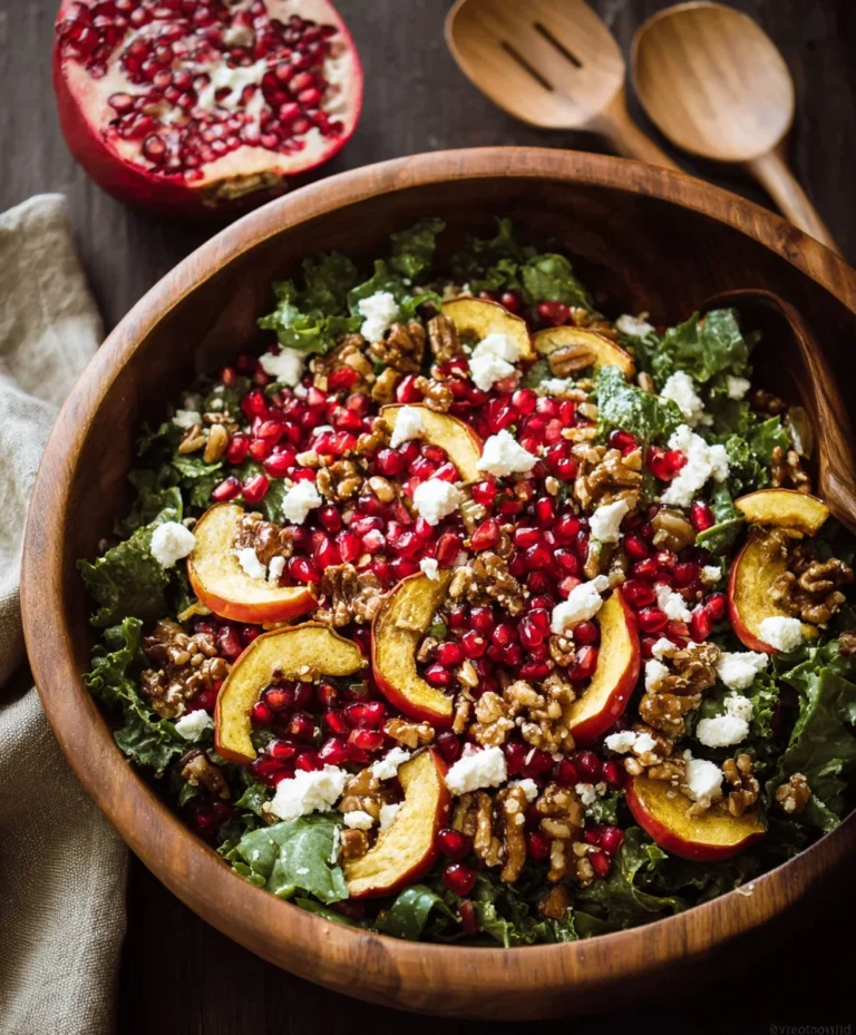 Autumn Harvest Salad with Pomegranates-Festive & Fresh