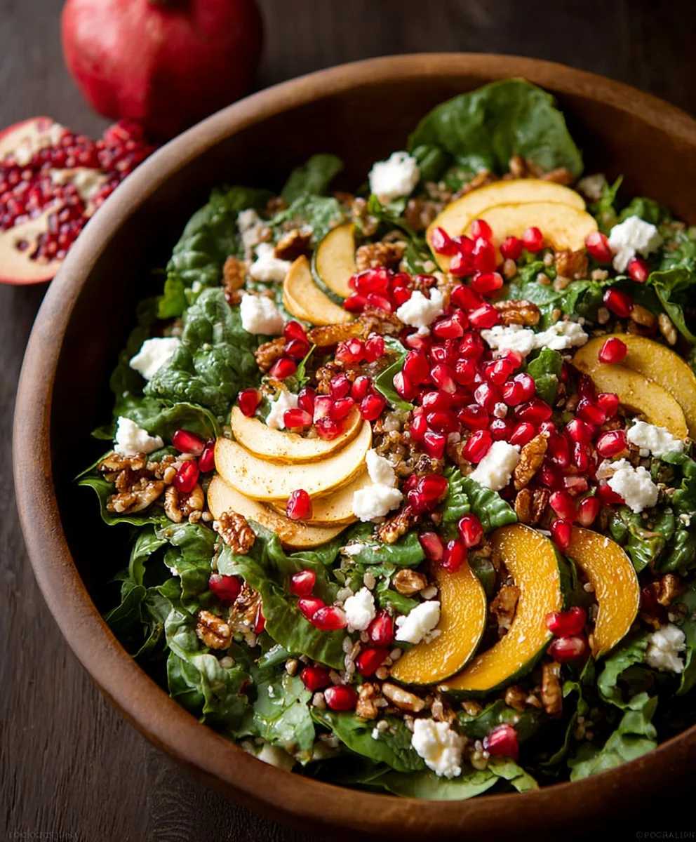 Autumn Harvest Salad - Fresh Pomegranate Delight