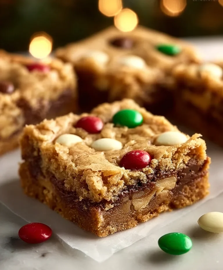Easy Christmas Cookie Bars-Festive Holiday Treat