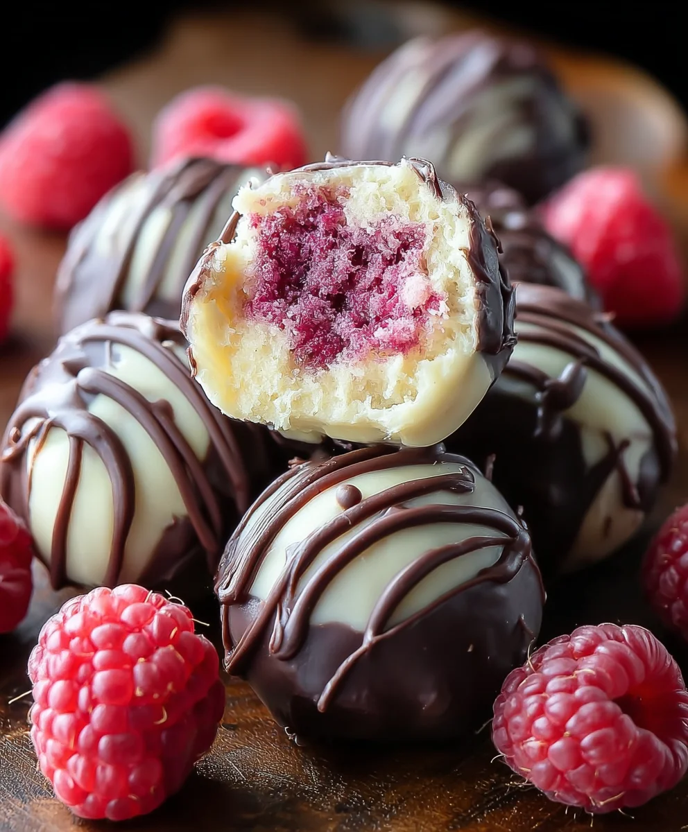 Easy Raspberry Cheesecake Truffles - Quick Treat