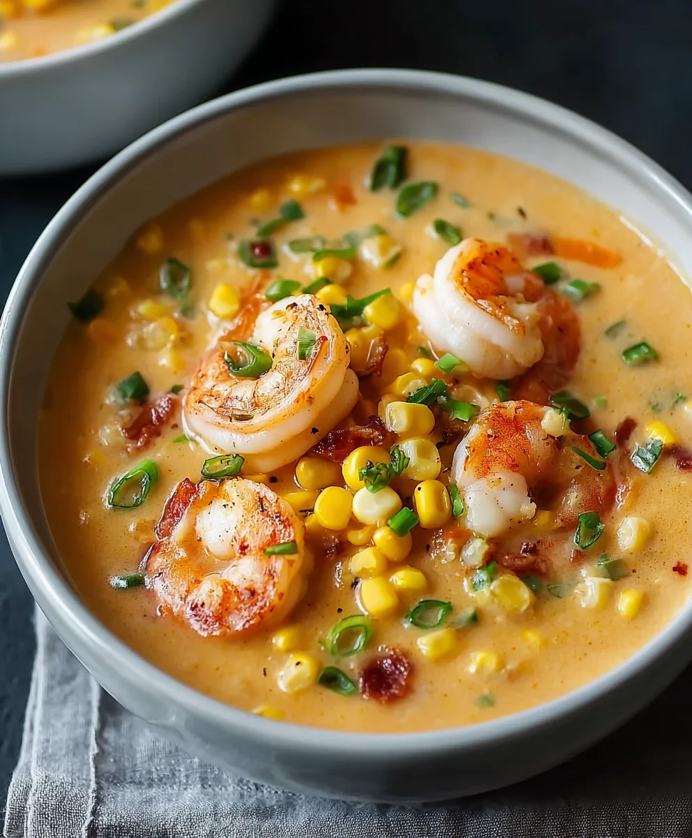 Easy Shrimp Corn Soup - Creamy & Delicious