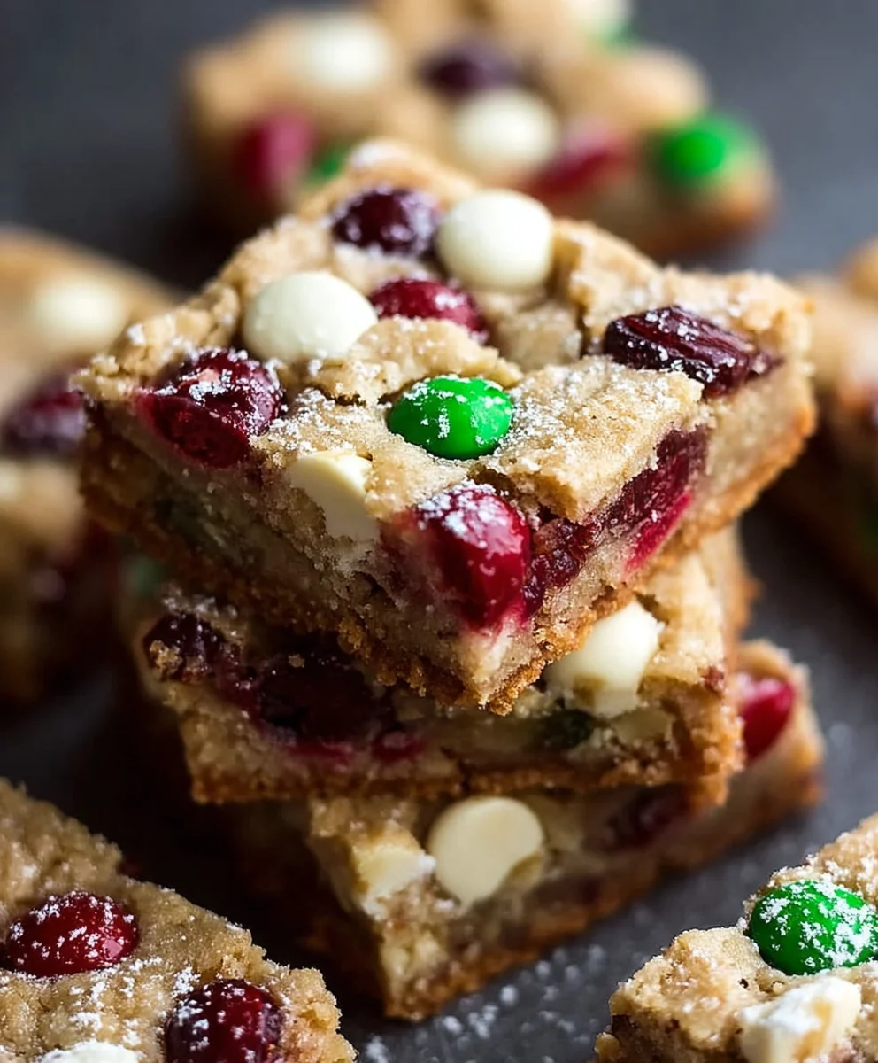 Easy Christmas Cookie Bars-Festive Holiday Treat