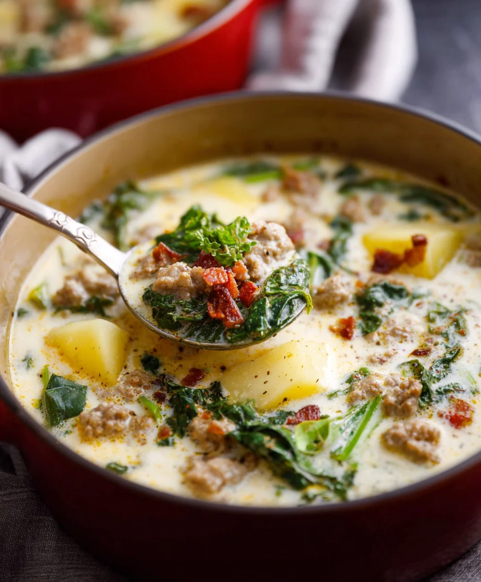 Olive Garden Zuppa Toscana Soup-Beef Sausage Version
