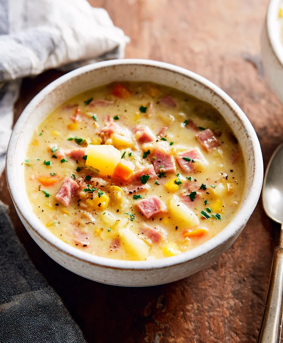 Hearty Beef Beef Ham Potato Soup - Easy Comfort Food