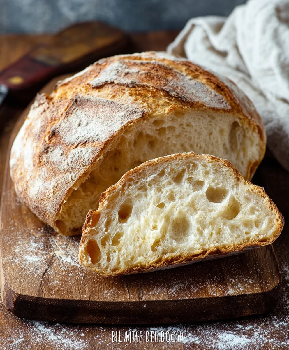 Easy Rustic Bread Recipe- Delicious Homemade Loaf