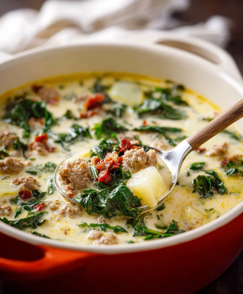 Olive Garden Zuppa Toscana Soup-Beef Sausage Version