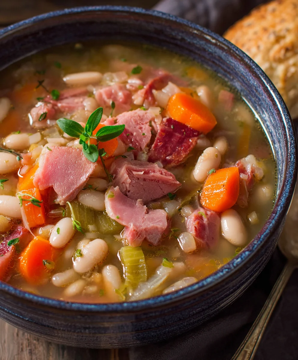 Hearty Beef Beef Ham Bean Soup Easy Recipe