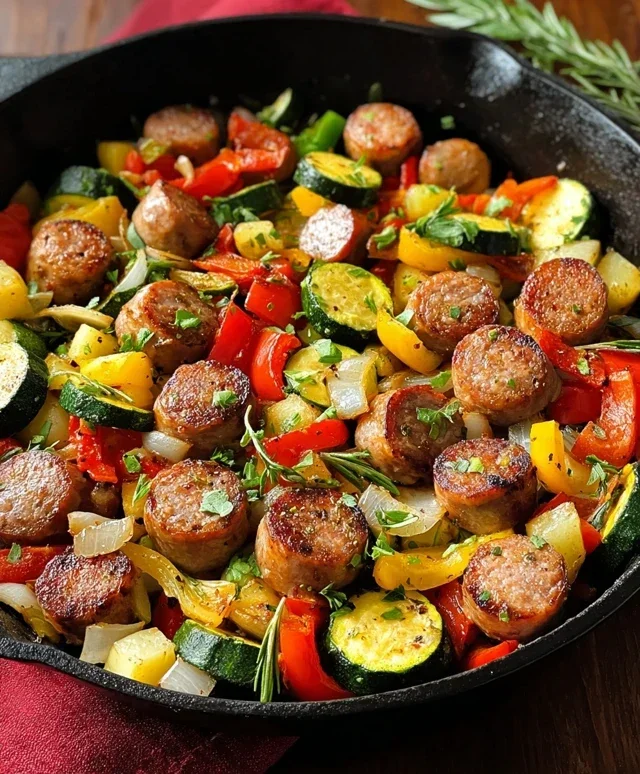 Sausage and Veggies Skillet