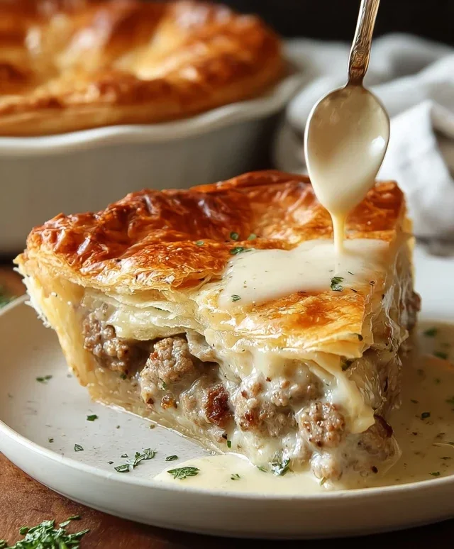 Sausage Gravy Puff Pie
