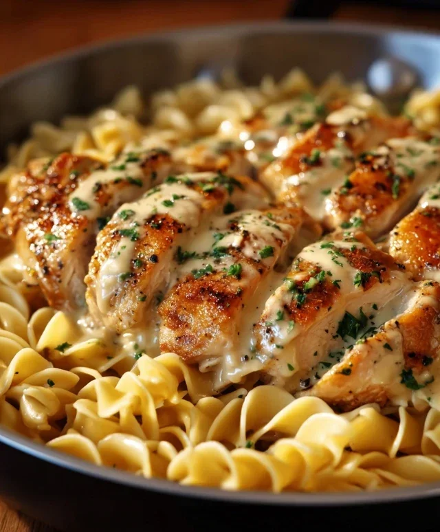 One-Pan Chicken with Buttered Noodles
