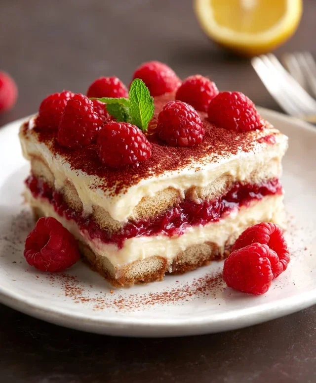 Raspberry Tiramisu
