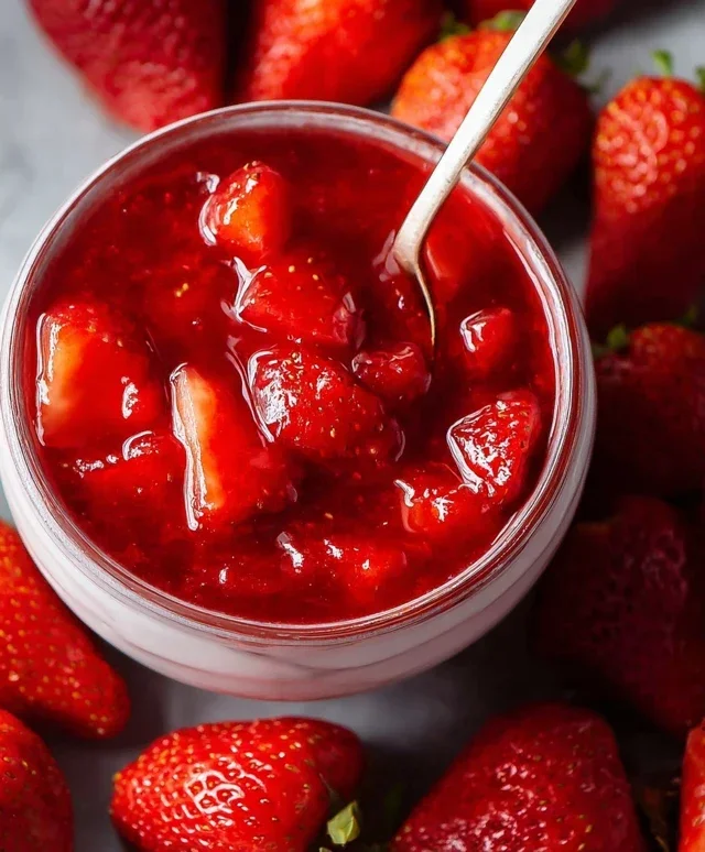 Fresh Strawberry Sauce (Strawberry Topping)