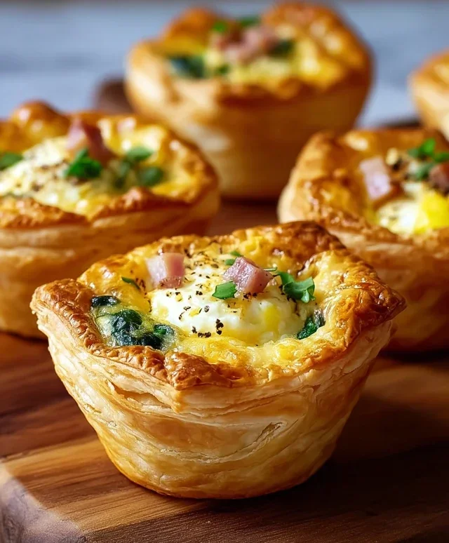 Savory Puff Pastry Cups