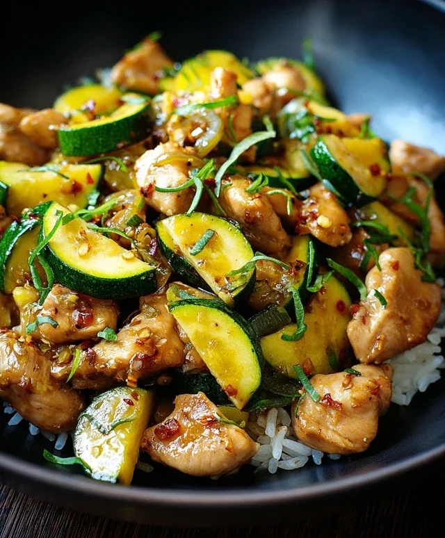 Chicken Zucchini Stir Fry