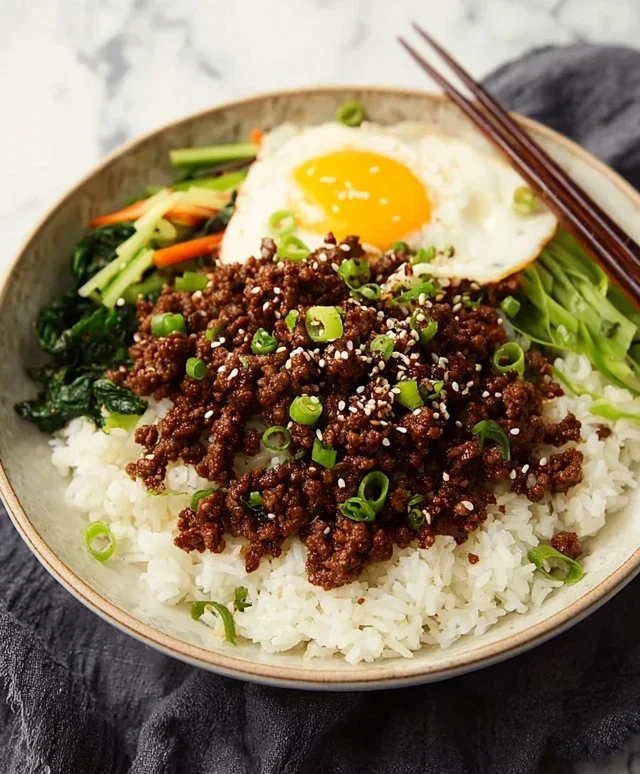 Korean Ground Beef Bowl (25-Minutes)