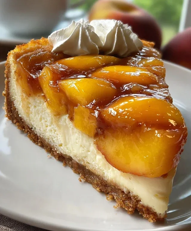 Peach Cobbler Cheesecake