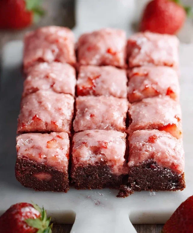 Strawberry Brownies