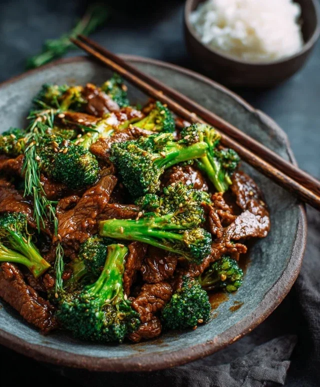 Chinese Beef and Broccoli (牛肉炒西兰花)