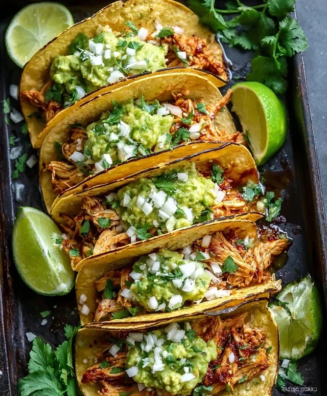 Crispy Poblano Chicken Tacos with Avocado-Jalapeño Salsa