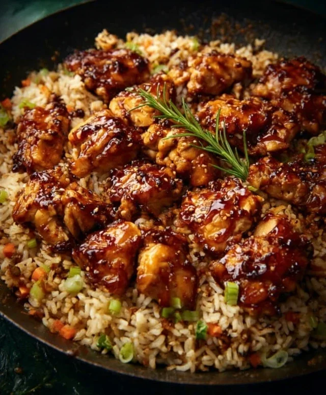 One-Pan Bold Honey BBQ Chicken Rice