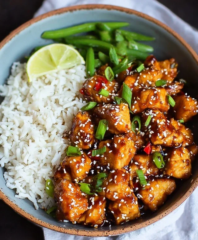Healthy Sesame Chicken Dish