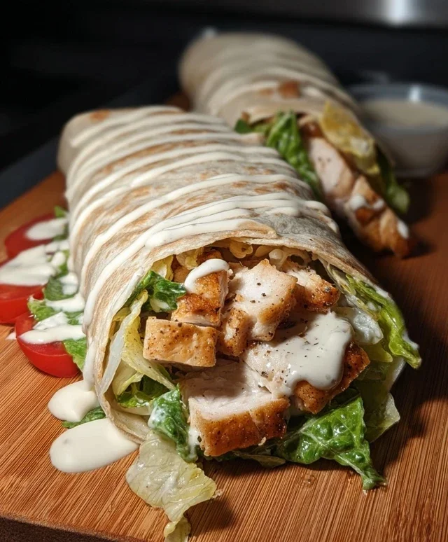 Chicken Caesar Wraps