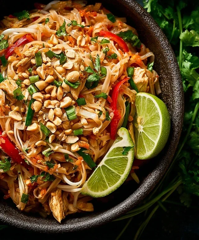 Chicken Pad Thai Dish