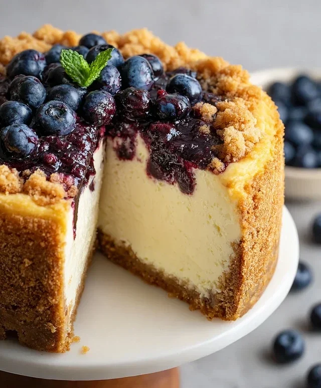 Blueberry Crum extract extractble Cheesecake