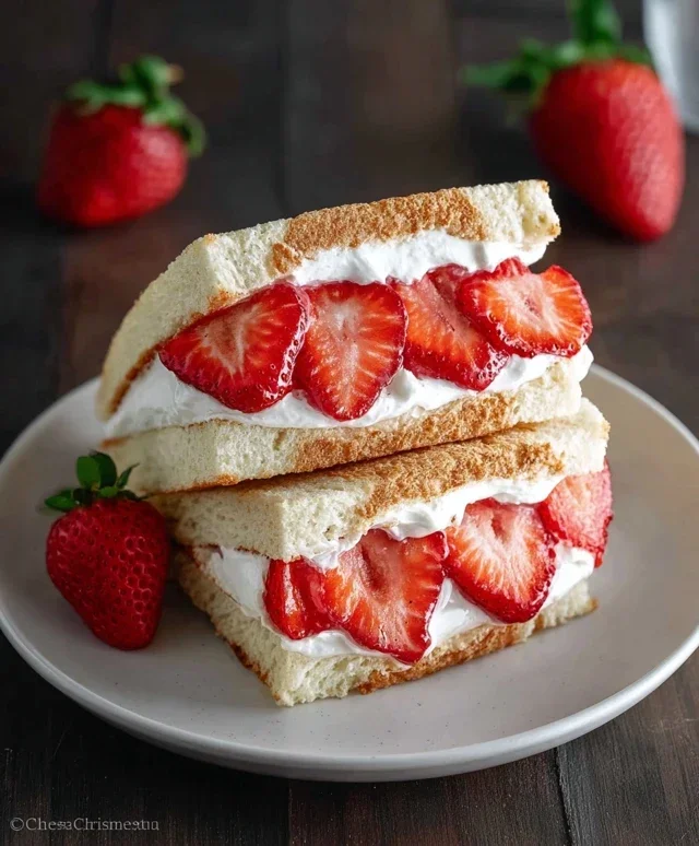 4-ingredient Strawberry Sando