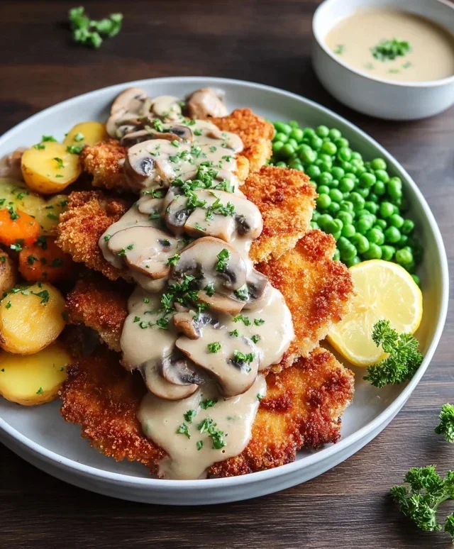 Rahmschnitzel Creamy Mushroom Schnitzel