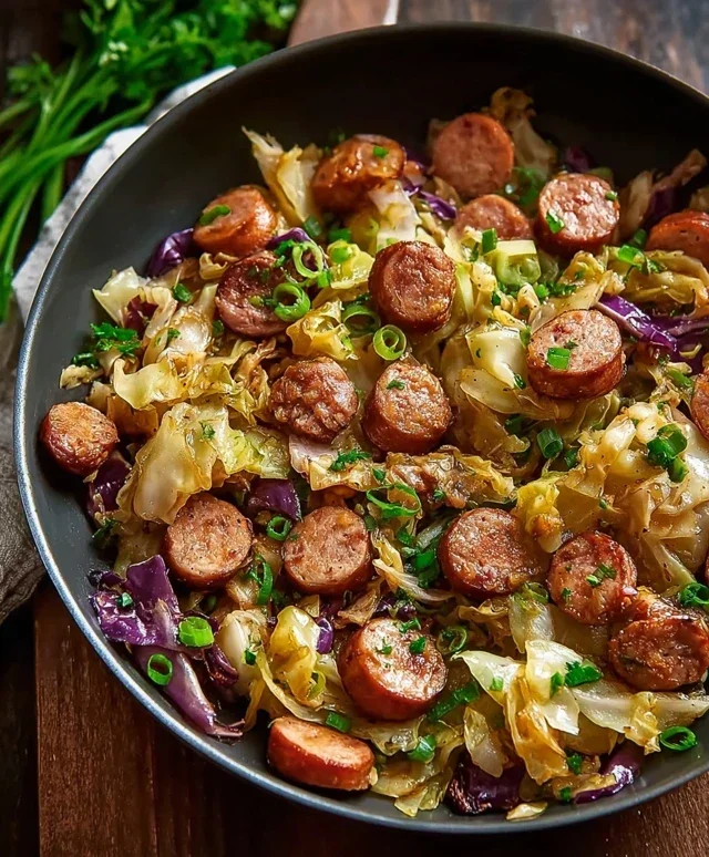 Easy Sausage and Cabbage Stir Fry