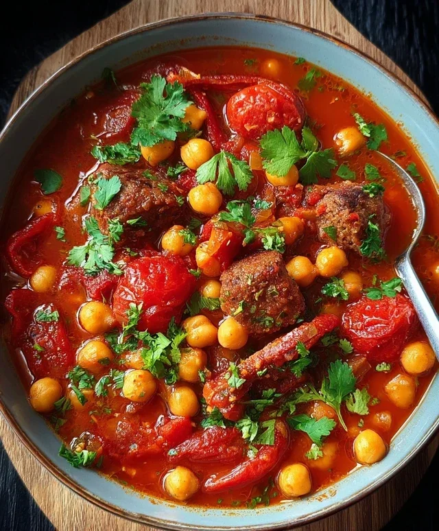 Beef Beef Chorizo Chickpea Stew