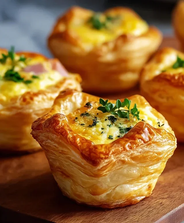 Savory Puff Pastry Cups