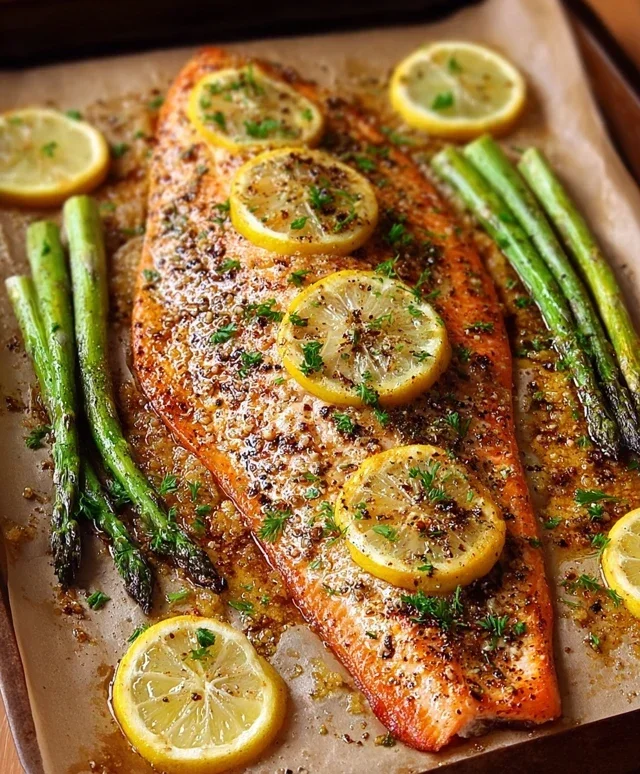 Baked Rainbow Trout with Lemon, Pepper, and Garlic