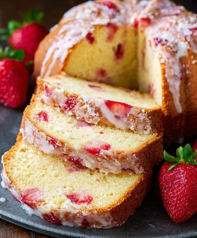 Strawberry Pound Cake