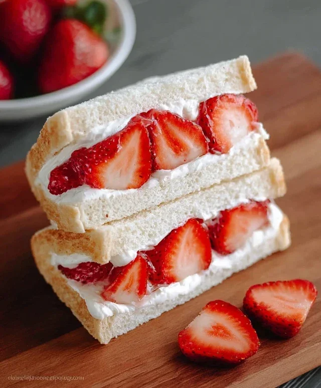 4-ingredient Strawberry Sando