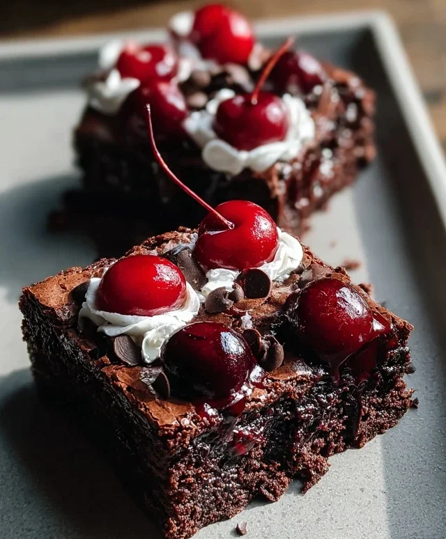 Small-Batch Black Forest Brownies