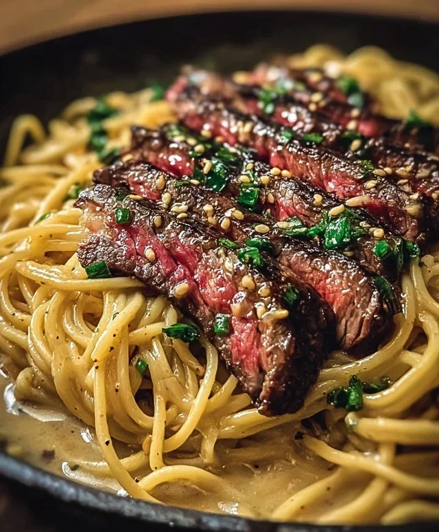 Garlic Butter Steak Lightning Noodles