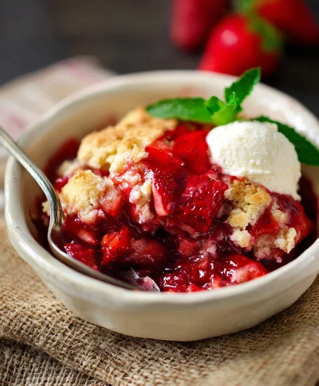 Strawberry Cobbler