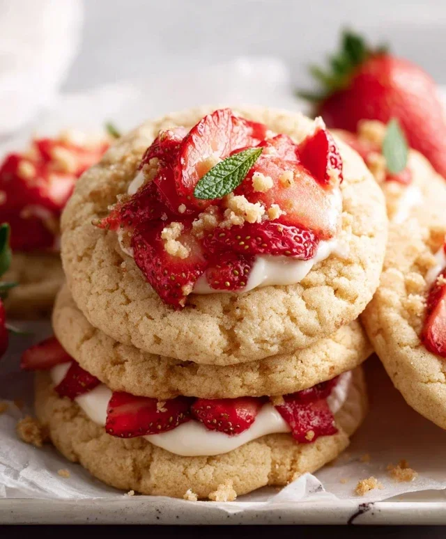 Strawberry Shortcake Cookies
