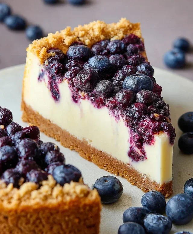 Blueberry Crum extract extractble Cheesecake