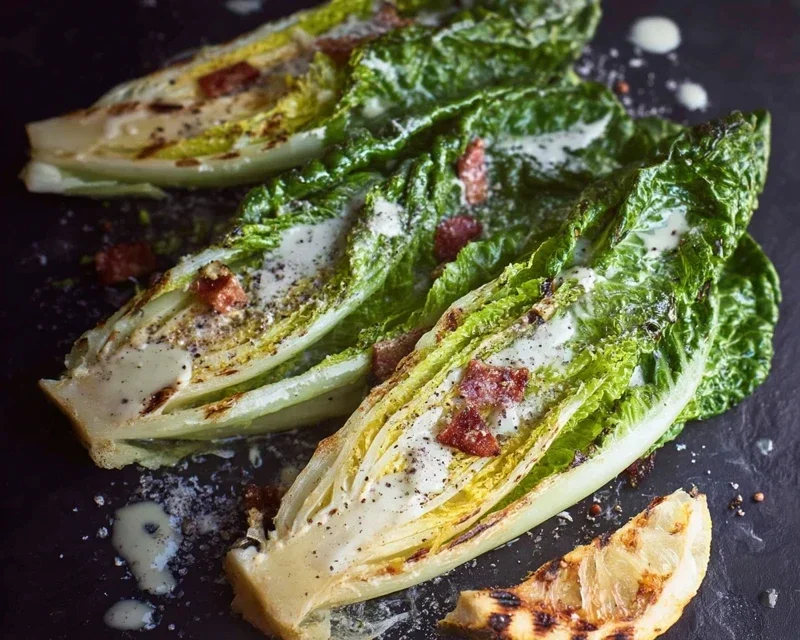 Grilled Romaine Caesar Salad Recipe