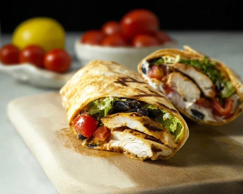 Chipotle Ranch Grilled Chicken Burrito