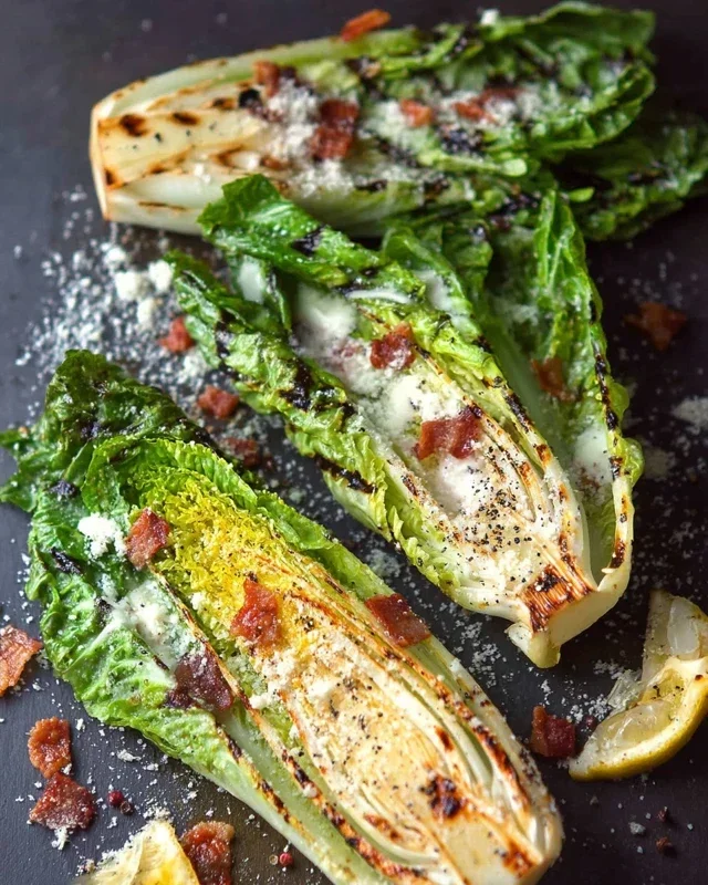 Grilled Romaine Caesar Salad Recipe